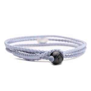 Lokai 2.0 Triple Wrap Balance Bracelet in Ice Blue NWT